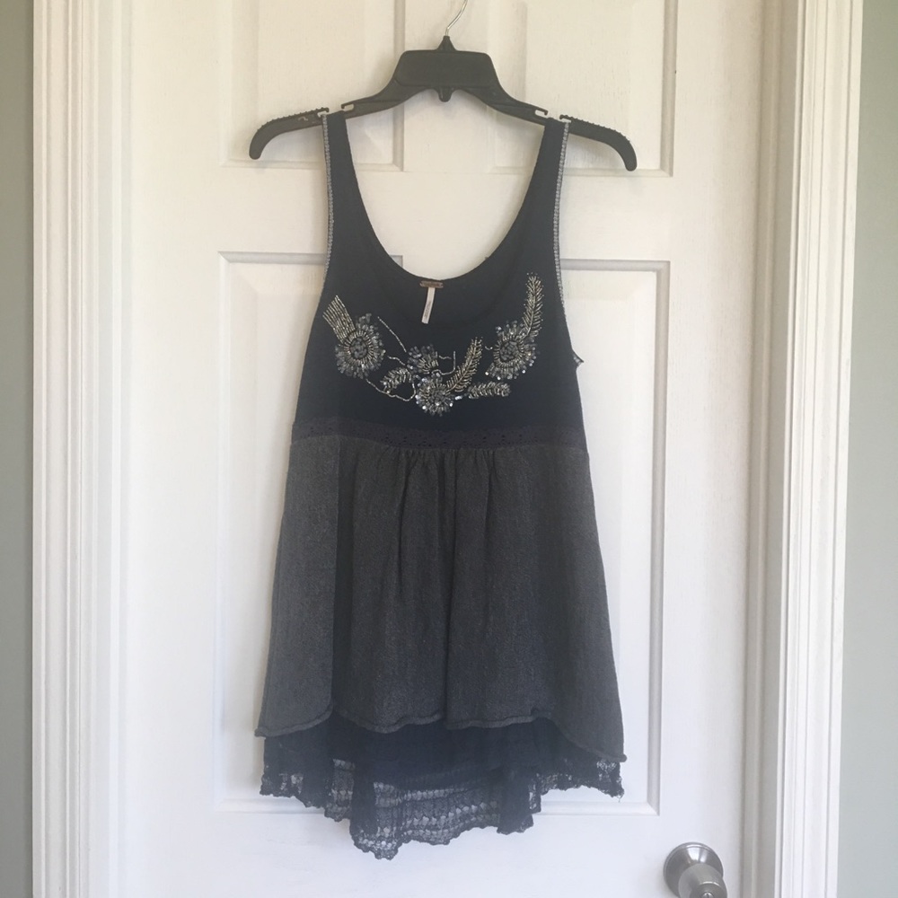 Free People • Sequin Detail Flowy Tank